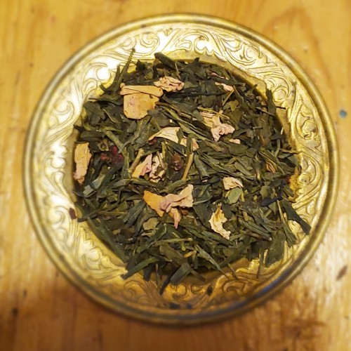 Thé Vert aromatisé BIO"Rouge Baiser"