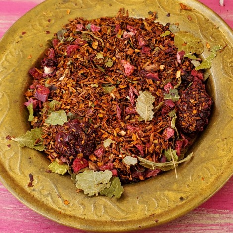 Bon baiser des Pyrénées! saveur et force des fruits rouges pour ce rooibos